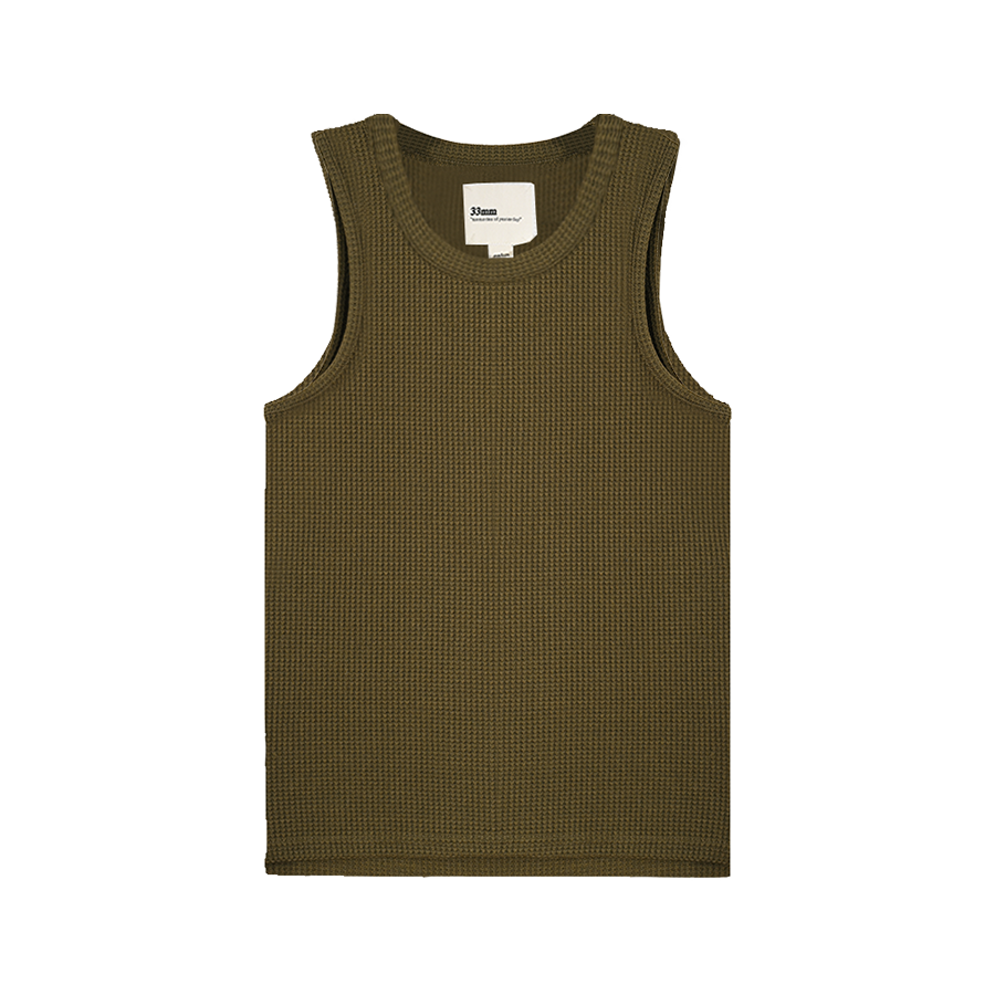 Andersen Waffle Tank, Black