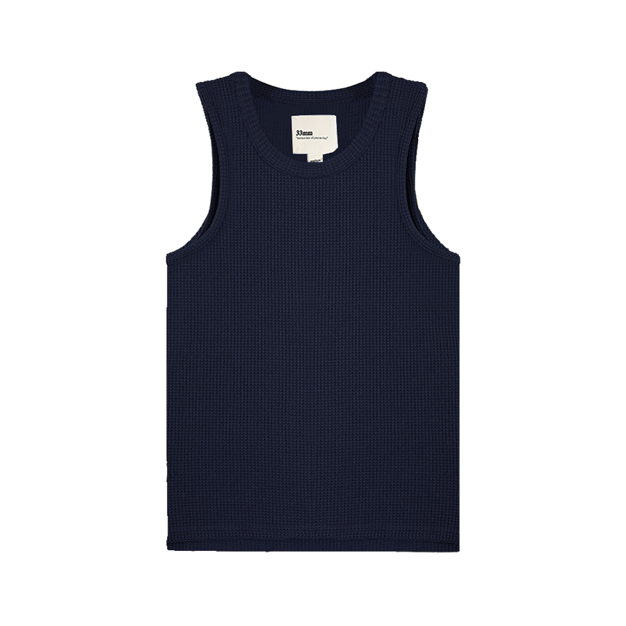 Andersen Waffle Tank, Black