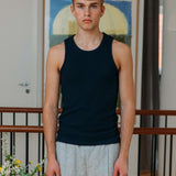 Andersen Waffle Tank, Black