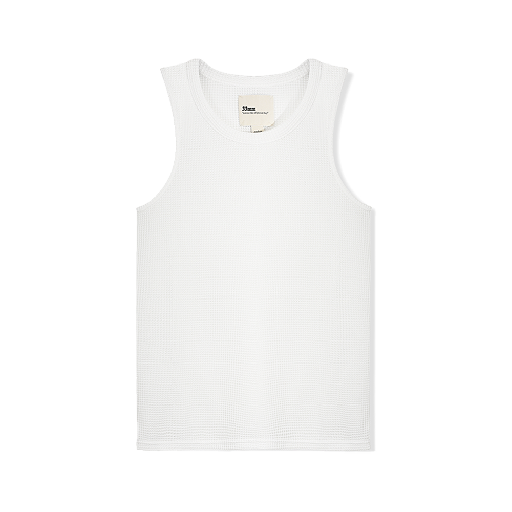 Andersen Waffle Tank, Black