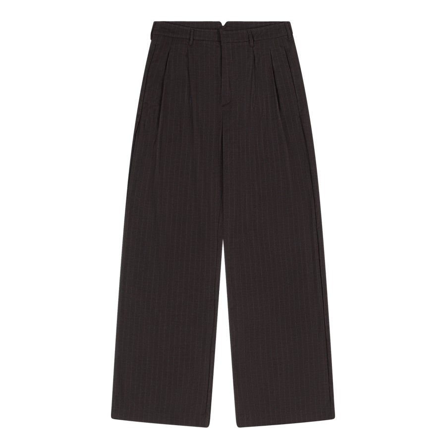 Gerard Pinstripe Trousers, Grey