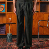 Gerard Pinstripe Trousers, Grey