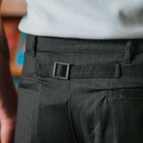 Gerard Pinstripe Trousers, Brown