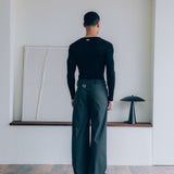 Gerard Pinstripe Trousers, Grey
