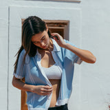 Ripley Knit Shirt, Sky Blue