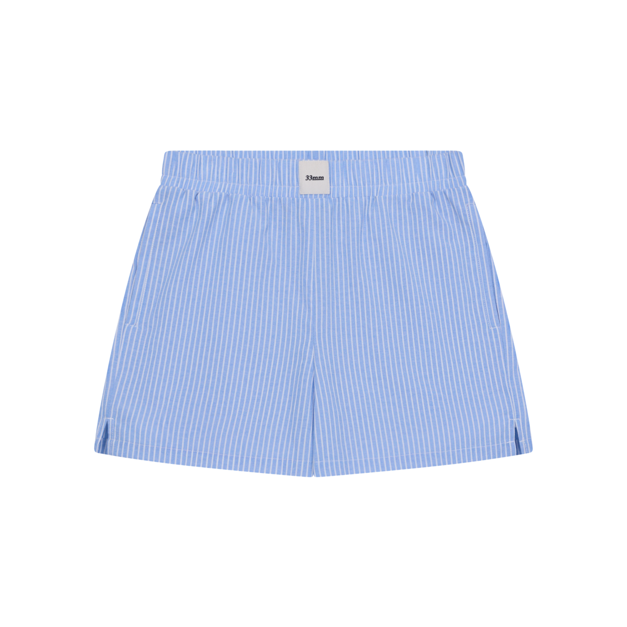 Teo Cotton Shorts, Navy Check
